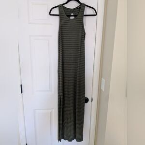 Express Striped Keyhole Maxi Dress XS